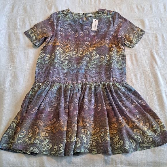 Gymboree girls size xl or 14 dress tunic, lined, multicolored swirl pattern, NEW - Picture 1 of 5